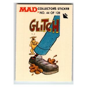 MAD Glitch #44 of 128 1983 Fleer Collector's Sticker